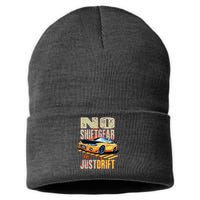 No Shiftgear Just Drift Car Fanatic Sustainable Knit Beanie