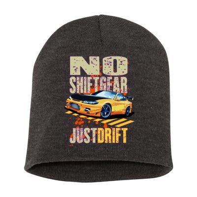 No Shiftgear Just Drift Car Fanatic Short Acrylic Beanie