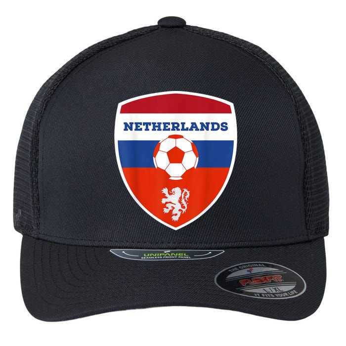 Netherlands Soccer Jersey Gift Netherlands Football Fans Flexfit Unipanel Trucker Cap