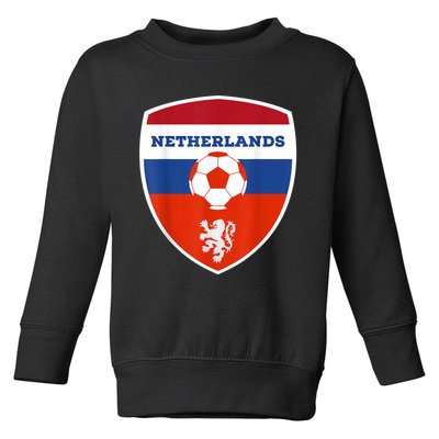 Netherlands Soccer Jersey Gift Netherlands Football Fans Toddler Sweatshirt