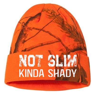 Not Slim Kinda Shady Funny Quote For Rap Fan Man Women Kati Licensed 12" Camo Beanie