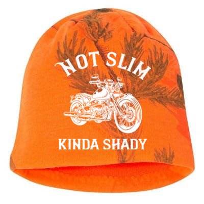 Not Slim Kinda Shady Funny Motorcycle Gift Cool Gift Kati - Camo Knit Beanie