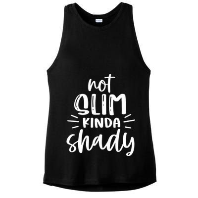 Not Slim Kinda Shady Ladies PosiCharge Tri-Blend Wicking Tank