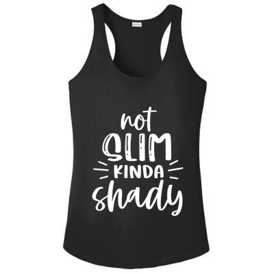 Not Slim Kinda Shady Ladies PosiCharge Competitor Racerback Tank