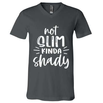 Not Slim Kinda Shady V-Neck T-Shirt