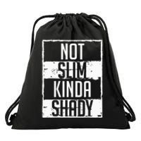 Not Slim Kinda Shady Chubby Gym Design Drawstring Bag