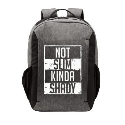 Not Slim Kinda Shady Chubby Gym Design Vector Backpack