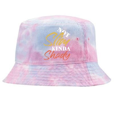 Not Slim Kinda Shady Vintage Workout Lover Gift Tie-Dyed Bucket Hat