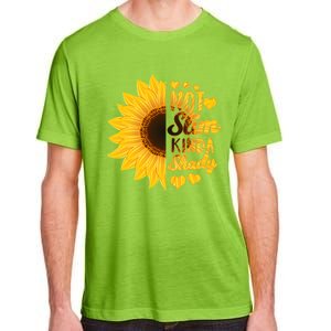 Not Slim Kinda Shady Floral Sunflower Not Slim But Shady Gift Adult ChromaSoft Performance T-Shirt