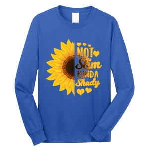 Not Slim Kinda Shady Floral Sunflower Not Slim But Shady Gift Long Sleeve Shirt