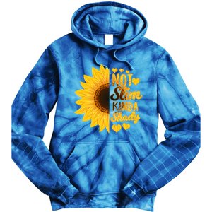 Not Slim Kinda Shady Floral Sunflower Not Slim But Shady Gift Tie Dye Hoodie