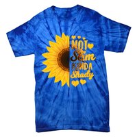 Not Slim Kinda Shady Floral Sunflower Not Slim But Shady Gift Tie-Dye T-Shirt