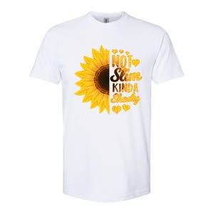 Not Slim Kinda Shady Floral Sunflower Not Slim But Shady Gift Softstyle CVC T-Shirt