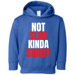 Not Slim Kinda Shady Funny Novelty Mom Dad Family Fun Gift Toddler Hoodie