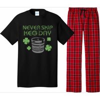 Never Skip Keg Day Funny Saint Patrick's Day Beer Lover Drinking Team Pajama Set