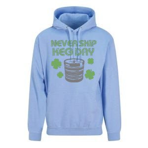 Never Skip Keg Day Funny Saint Patrick's Day Beer Lover Drinking Team Unisex Surf Hoodie