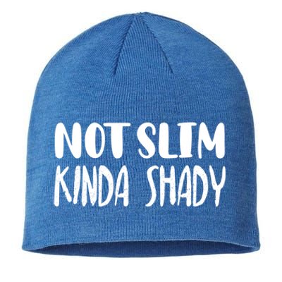 Not Slim Kinda Shady Gym Funny Gift Cute Mom Gift Funny Foodie Gift Sustainable Beanie