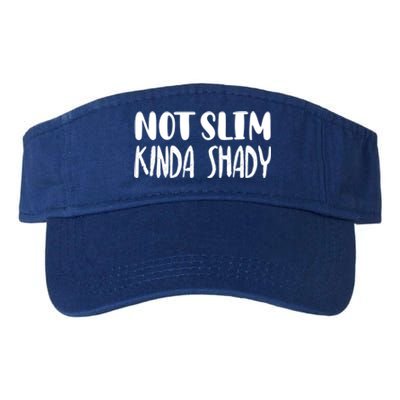 Not Slim Kinda Shady Gym Funny Gift Cute Mom Gift Funny Foodie Gift Valucap Bio-Washed Visor