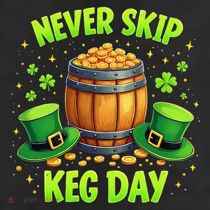 Never Skip Keg Day Funny Lucky St Patrick’S Festival Irish Cool Comfort Performance Bucket Hat