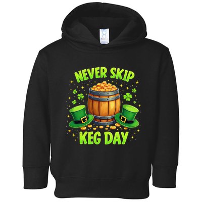 Never Skip Keg Day Funny Lucky St Patrick’S Festival Irish Toddler Hoodie