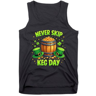 Never Skip Keg Day Funny Lucky St Patrick’S Festival Irish Tank Top