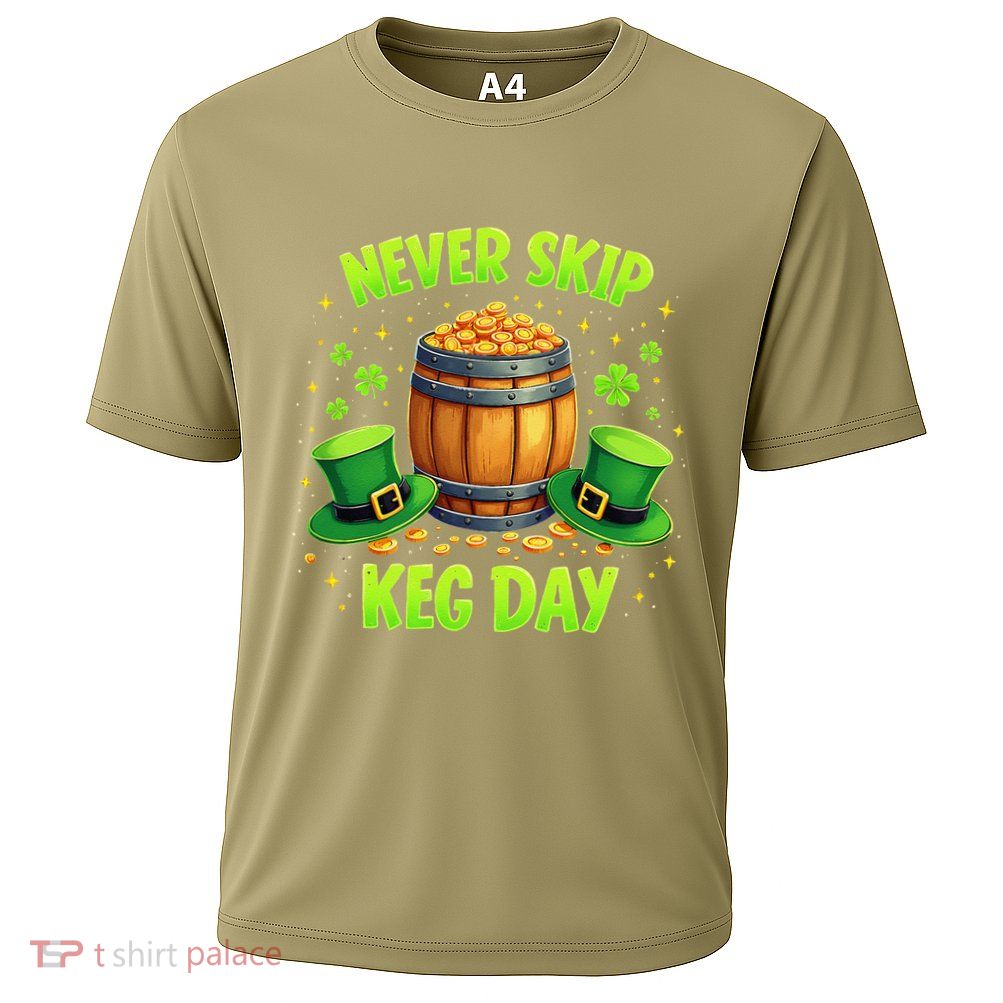 Never Skip Keg Day Funny Lucky St Patrick’S Festival Irish Performance Shirt