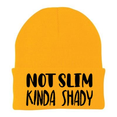 Not Slim Kinda Shady Gym Gift Cute Mom Funny Gift Funny Foodie Gift Knit Cap Winter Beanie