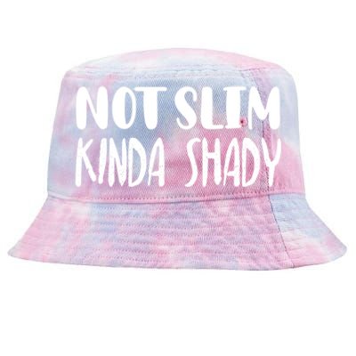 Not Slim Kinda Shady Gym Gift Cute Mom Funny Gift Funny Foodie Gift Tie-Dyed Bucket Hat