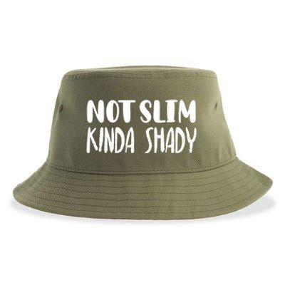 Not Slim Kinda Shady Gym Gift Cute Mom Funny Gift Funny Foodie Gift Sustainable Bucket Hat