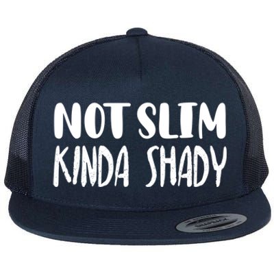 Not Slim Kinda Shady Gym Gift Cute Mom Funny Gift Funny Foodie Gift Flat Bill Trucker Hat