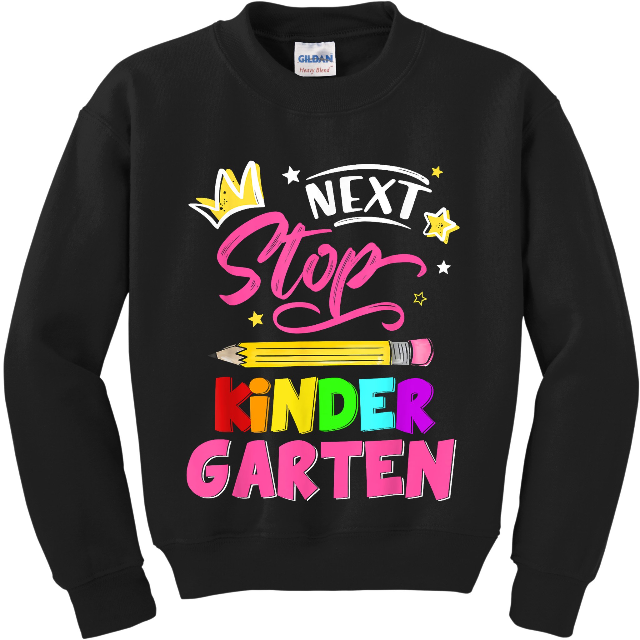 Next Stop Kindergarten Preschool Graduation Kids Sweatshirt