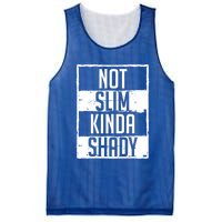 Not Slim Kinda Shady Chubby Gym Design Funny Gift Mesh Reversible Basketball Jersey Tank