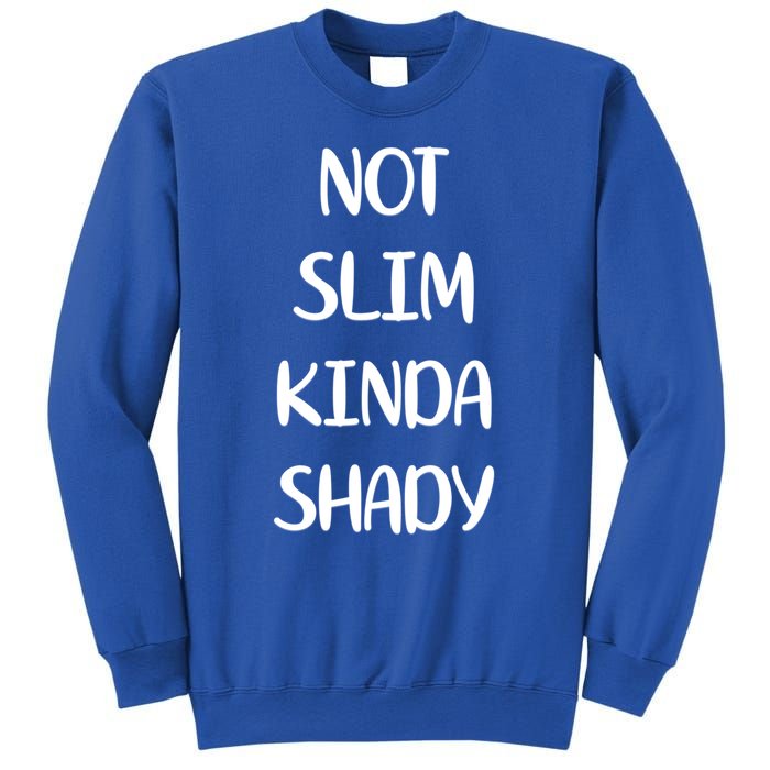 Not Slim Kinda Shady And Great Gift Sweatshirt