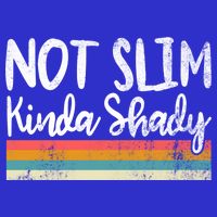 Not Slim Kinda Shady Vintage Funny Gift Cool Gift Kids Hoodie