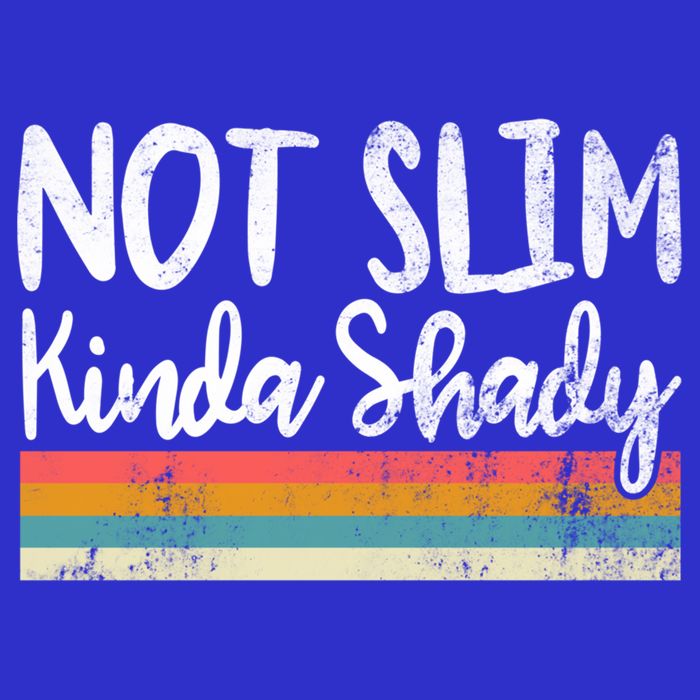 Not Slim Kinda Shady Vintage Funny Gift Cool Gift Kids Hoodie