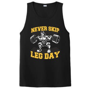 Never Skip Leg Day Funny Workout Gym Bodybuilding PosiCharge Competitor Tank