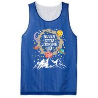 Never Stop Looking Up Gift Stars Stargazing Astrology Astronomy Cool Gift Mesh Reversible Basketball Jersey Tank