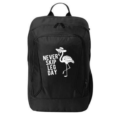 Never Skip Leg Day Flamingo Bird City Backpack