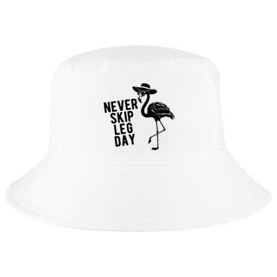 Never Skip Leg Day Flamingo Bird Cool Comfort Performance Bucket Hat