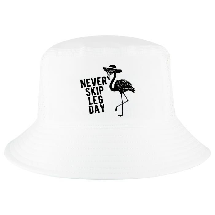 Never Skip Leg Day Flamingo Bird Cool Comfort Performance Bucket Hat