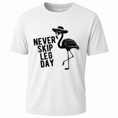 Never Skip Leg Day Flamingo Bird Performance Shirt