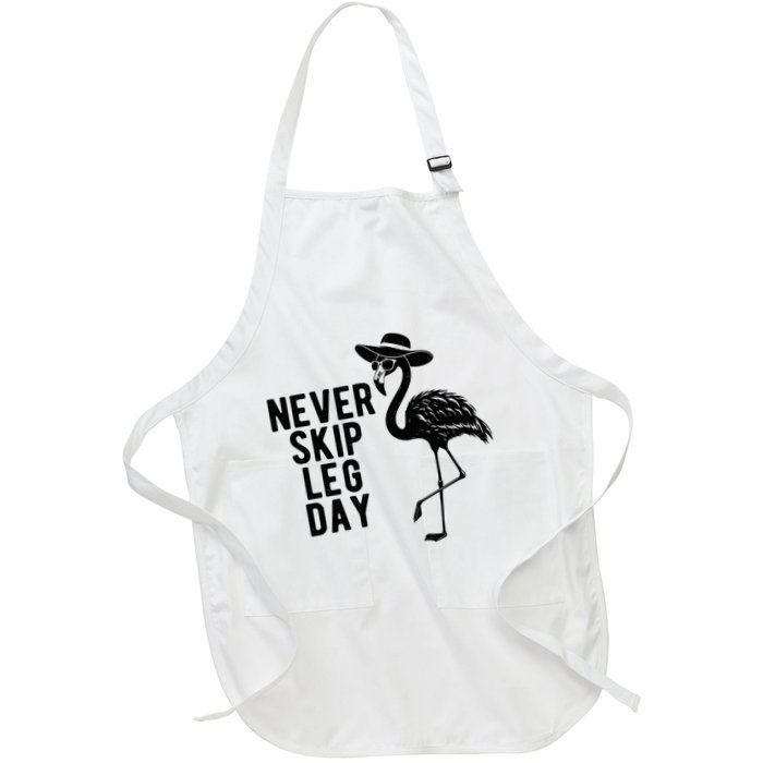 Never Skip Leg Day Flamingo Bird Apron