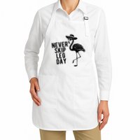 Never Skip Leg Day Flamingo Bird Apron