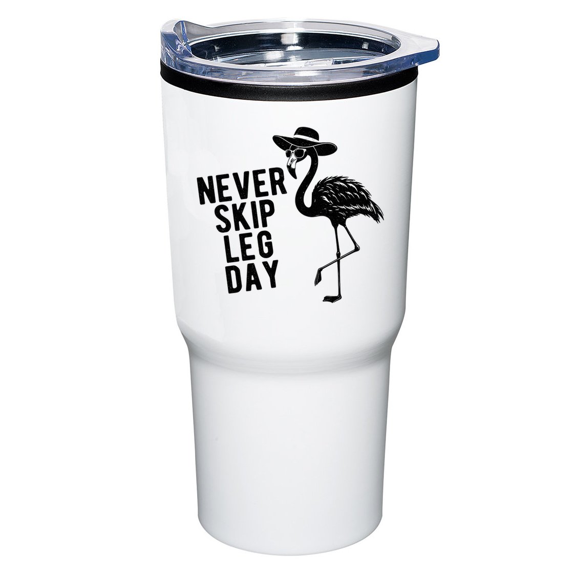 Never Skip Leg Day Flamingo Bird Tumbler