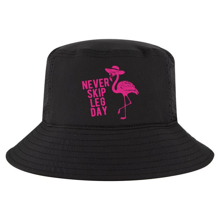 Never Skip Leg Day Flamingo Cool Comfort Performance Bucket Hat