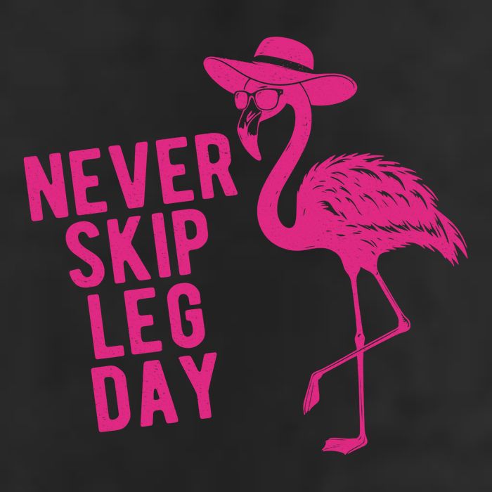 Never Skip Leg Day Flamingo Cool Comfort Performance Bucket Hat
