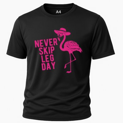 Never Skip Leg Day Flamingo Performance Shirt