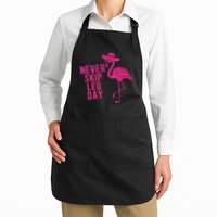 Never Skip Leg Day Flamingo Apron