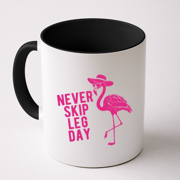 Never Skip Leg Day Flamingo Mug