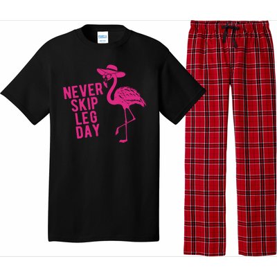 Never Skip Leg Day Flamingo Pajama Set